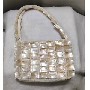 Express Mother-of-pearl evening bag - shell bag with handle